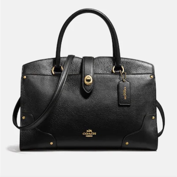Coach Handbags - Coach Mercer 24 Satchel black leather
